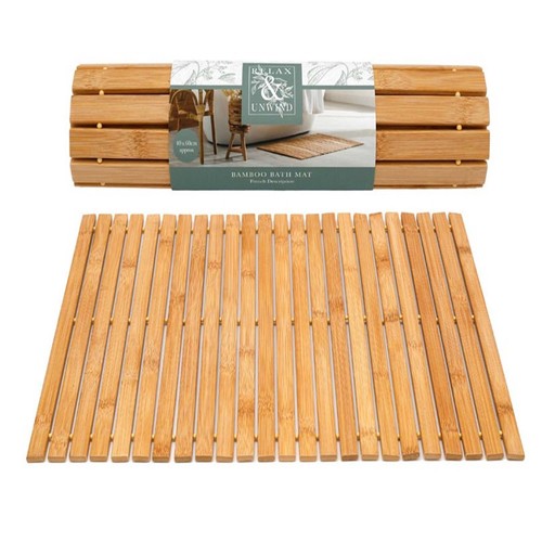 Home spa bamboo bath - home, brown