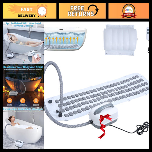 Portable spa bubble bath mat - mat,