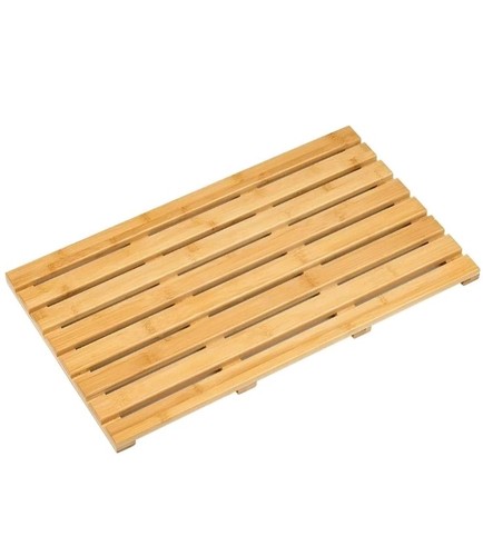 Bamboo wooden bath mat duck - bamboo,
