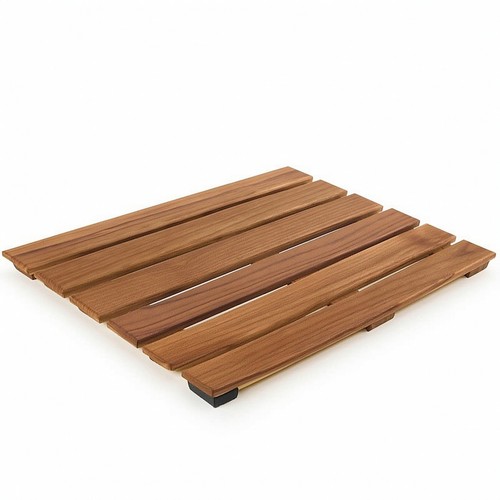 Wooden bath mat - wooden,