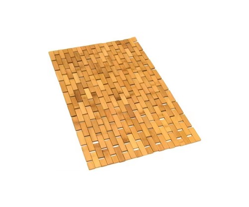 Bamboo bath mat wooden - bath, mat,