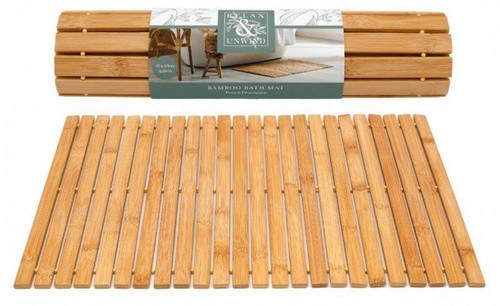 Home spa bamboo bath - bath, mat